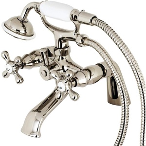 image:imageKingston KS267PN DeckMount Clawfoot Tub Faucet Polished NickelPolished Nickel
