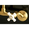 image:imageKingston Brass KS614SB 2Handle Wall Mount Kitchen Faucet Brushed BrassBrushed Brass