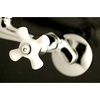image:imageKingston Brass KS614SB 2Handle Wall Mount Kitchen Faucet Brushed BrassPolished Chrome