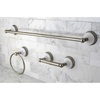 image:imageKingston BAK111148C Towel Bar Bathroom Accessory Set Polished ChromeBrushed Nickel
