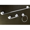 image:imageKingston BAK111148C Towel Bar Bathroom Accessory Set Polished ChromePolished Chrome