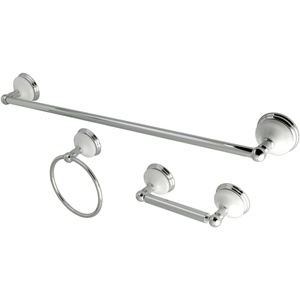 image:imageKingston BAK111148C Towel Bar Bathroom Accessory Set Polished ChromePolished Chrome