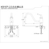 image:imageKingston KS1572BLLS Heritage SingleHandle Kitchen Faucet Polished BrassPolished Brass