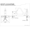 image:imageKingston KS1572TLBS SingleHandle Kitchen Faucet Polished Brass