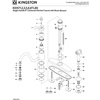 image:imageKingston KS1572TLBS SingleHandle Kitchen Faucet Polished Brass
