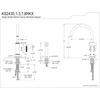 image:imageKingston KS2433RKX SingleHandle Kitchen Faucet Antique BrassMatte Black