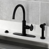 image:imageKingston KS2433RKX SingleHandle Kitchen Faucet Antique BrassMatte Black