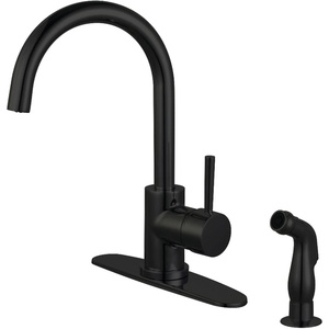 image:imageKingston LS8570DLSP SingleHandle Kitchen Faucet Matte BlackMatte Black