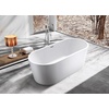 image:imageKingston VTOV633024 Oval Double Ended Freestanding Tub Glossy White