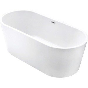 image:imageKingston VTOV633024 Oval Double Ended Freestanding Tub Glossy White