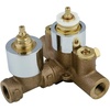 image:imageKingston Brass KS36350V Thermostatic Valve With Volume Control Oil Rubbed BronzePolished Chrome