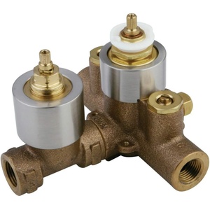 image:imageKingston Brass KS36350V Thermostatic Valve With Volume Control Oil Rubbed BronzeBrushed Nickel