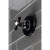 image:imageKingston Brass KS3030BEX 3Way Diverter Valve with Trim Kit Matte Black