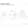 image:imageKingston Brass KS3038BEX 3Way Diverter Valve with Trim Kit Brushed Nickel