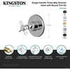 image:imageKingston Brass KS3038BEX 3Way Diverter Valve with Trim Kit Brushed Nickel