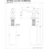 image:imageKingston SD7600 Spout Metal Soap Dispenser Black Stainless Steel