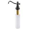 image:imageKingston SD7600 Spout Metal Soap Dispenser Black Stainless Steel